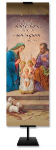 *Banner | 2 x 6 | Fabric | Christmas |