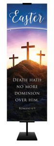 Easter - Easter Sunrise, Romans 6:9 (KJV) - 2' x 6' Fabric Banner