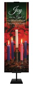 Advent - Joy - Candle - Peace I Will Leave You - Rom 15:13 (KJV) - Banner