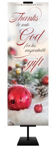 Christmas – Thanks Be Unto God – 2 Cor 9:15 – Banner