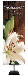 Easter - Hallelujah - Luke 24:34 (KJV) - Banner