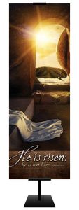 Easter - He is risen - Mark 16:6 (KJV) - Banner