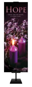 Advent - Hope - Ps. 71:5 (KJV) - Banner - 2' x 6' Fabric