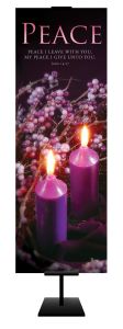 Advent - Peace - John 14:27 (KJV) - Banner - 2' x 6' Fabric