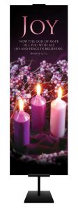 Advent - Joy in believing- Rom.15:13 (KJV) - Banner - 2' x 6' Fabric