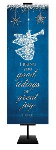 Christmas - Good Tidings - Luke 2:10 (KJV) - Pkg 100 - Banner - 2' x 6' Fabric