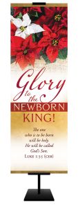 Christmas – Glory to the Newborn King – Luke 1:35 (CEB) - Banner