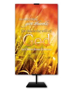 Harvest; Thanksgiving - In Everything Give Thanks - 3' x 5' Vinyl Banner