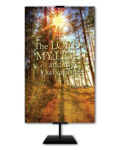 Inspirational - The Lord is my Light - 3' x 5' Fabric Banner
