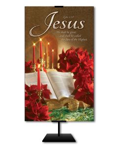Christmas - He Shall Be Great - 3' x 5' Fabric Banner
