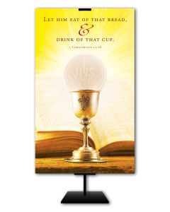 Holy Communion - Cup - 3' x 5' Fabric Banner