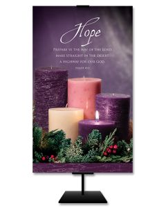 *Banner | 3 x 5 | Fabric | Advent | Hope |