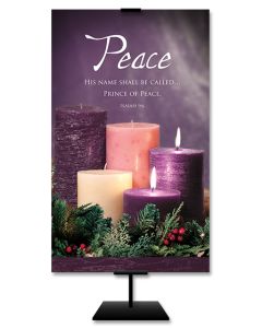 *Banner | 3 x 5 | Fabric | Advent | Peace |