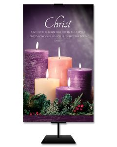 *Banner | 3 x 5 | Fabric | Advent | Christ |