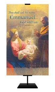 Christmas - They Shall Call His Name... - Matthew 1:23 (KJV) - Banner