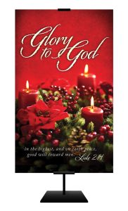 Christmas - Glory to God in the Highest... - Luke 2:14 (KJV) - Banner