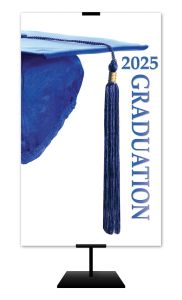 Graduation - 2025 Graduation - Blue Banner - 3' x 5' - Fabric