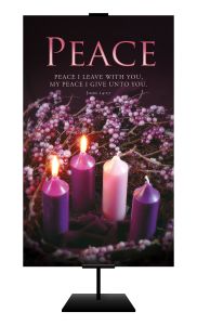 Advent - Peace - John 14:27 (KJV) - Banner - 3' x 5' Fabric
