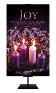 Advent - Joy in believing- Rom.15:13 (KJV) - Banner - 3' x 5' Fabric