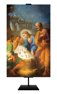 Christmas - Christ the Lord - Luke 2:11 (KJV) - Banner - 3' x 5' Fabric