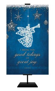 Christmas - Good Tidings - Luke 2:10 (KJV) - Pkg 100 - Banner - 3' x 5' Fabric