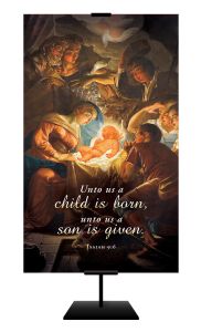 Christmas – A Child Is Born – Isa 9:6 – Banner