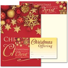 Christmas - Christmas begins with Christ - Matching Set