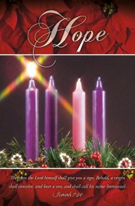 Advent - Hope - Bulletin - Multiple Sizes