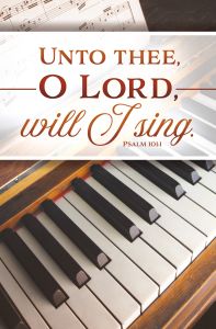 Music - Unto thee will I sing - Standard Bulletin