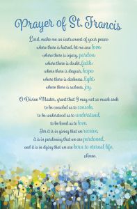 General - Prayer of St. Francis - Standard Bulletin