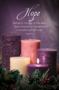 Advent Week 1 - Hope, Isaiah 40:3 (KJV) - Pkg 100 - Multiple Sizes