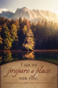 Funeral - ...I Go to Prepare a Place, John 14:2 (KJV) - Pkg 100 - Standard Bulletin