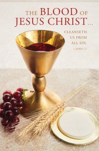 Communion-The blood of Jesus Christ, 1 John 1:7 (KJV)-Pkg 100-Standard Bulletin