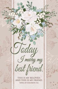 Wedding - This is my beloved - Song of Solomon 5:16 - Pkg 100 - Standard bulletin