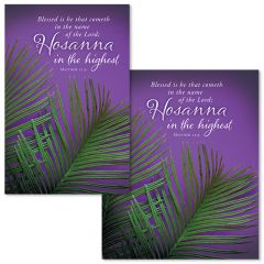 Palm Sunday-Hosanna in the highest, Matt 21:9 (KJV)-Pkg 100 - Bulletin - Multiple Sizes