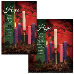 Advent - Hope - I Will Wait for the Lord - Ps 130:5 (KJV) - Pkg 100 - Bulletin - Multiple Sizes