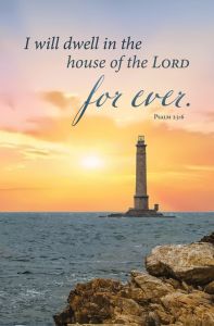 Funeral - House of the Lord - Ps 23:6 (KJV) - Pkg 100 -Standard Bulletin