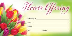 Flower Offering - Offering Envelopes - Pkg 100