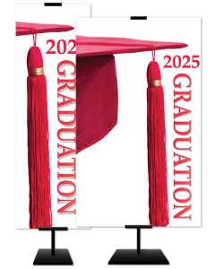 Graduation - 2025 Graduation - Red Banner - Fabric
