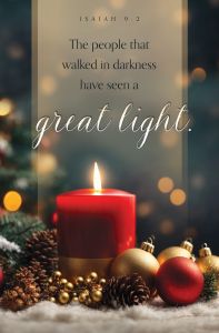 Christmas - Great light - Isaiah 9:2 (KJV) - Pkg 100 - Standard Bulletin