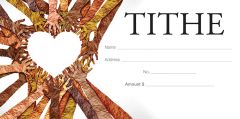 General Tithe - Hands and heart - Pkg 100 - Offering Envelope