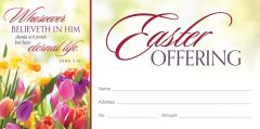 Easter – Whosoever believeth in him – John 3:15 (KJV) – Pkg 100 – Offering Envelope