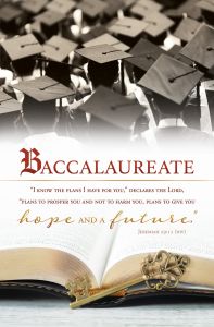 Graduation - Baccalaureate – Pkg 100 – Religious - Standard Undated Program