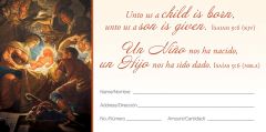 (pkg 100) Offering Env | Christmas | Bilingual | Unto Us