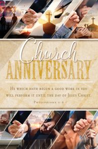 Inspirational – Church Anniversary – Phil 1:6 – Pkg 100 – Standard Bulletin