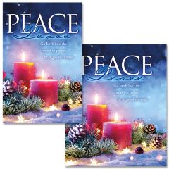 Advent - Week 2 - Peace - Book of Worship - Pkg 100 - Bulletin - Multiple Sizes