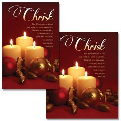 Advent - Week 5 - Christ - Word became flesh, John 1:14 (CEB) - Pkg 100 - Bulletin - Multiple Sizes