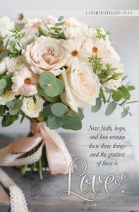 Bulletin | Wedding | Faith Hope and Love