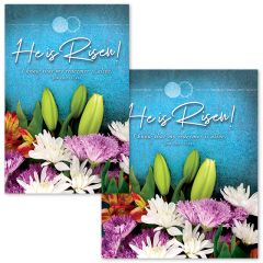 Easter - He is Risen, Job 19:25 (CEB) - Pkg 100 - Bulletin - Multiple Sizes
