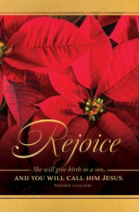 Christmas - Rejoice - Matthew 1:21 (CEB) - Pkg 100 - Standard Bulletin
